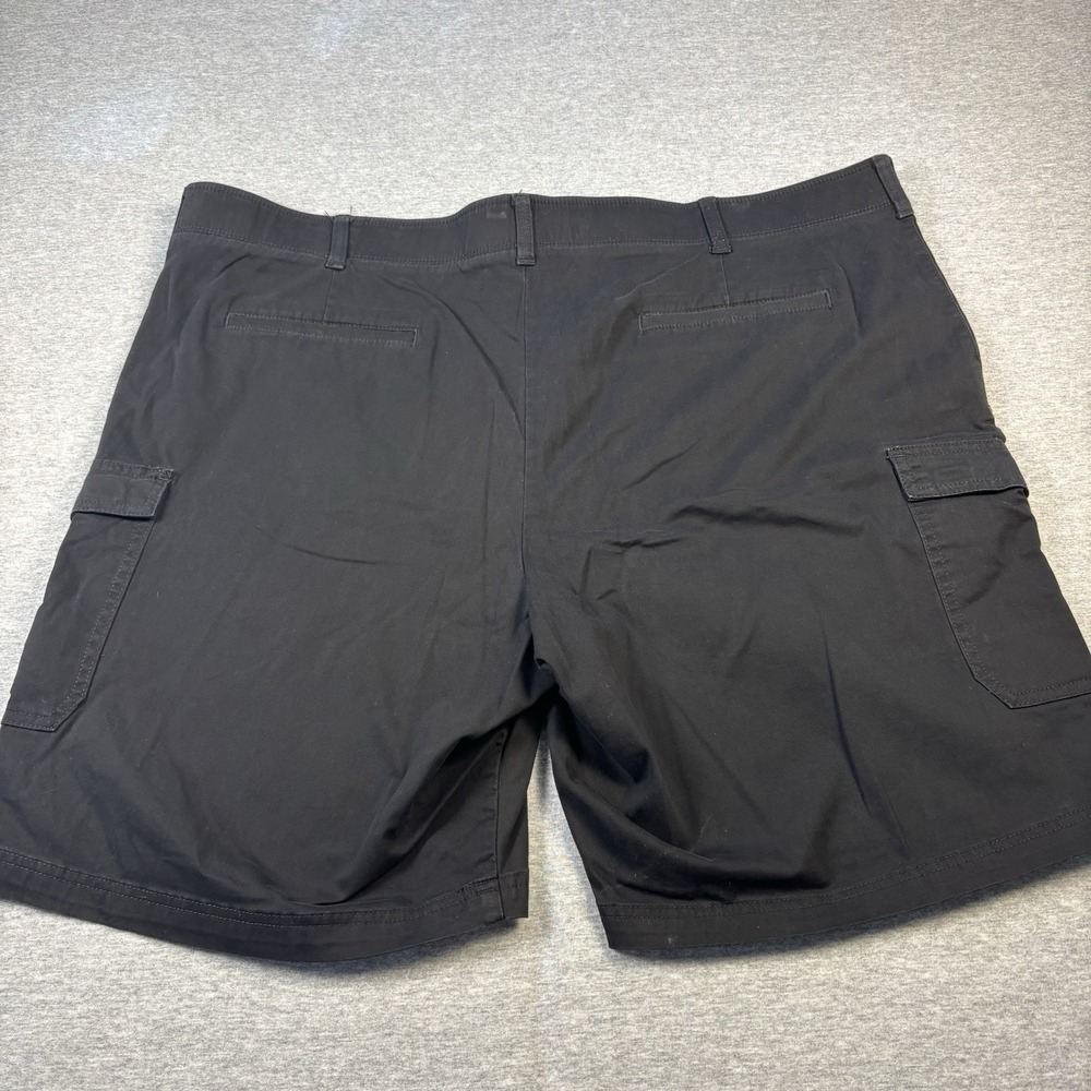 LEE Men's Extreme Comfort Dungarees Cargo Stretch Shorts Size 50 Black Cotton